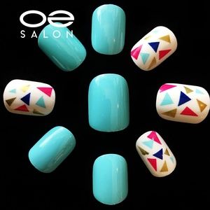 O2 Salon 5619 Full Cover False Nails(48 pcs/2 set)